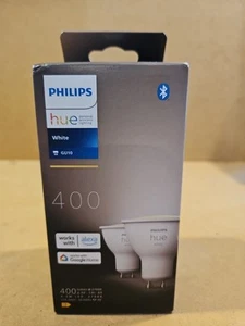 Philips Hue White Ambiance 4.2W (400 lm) GU10 Smart Spotlight Bulbs, 2-pack - Picture 1 of 4