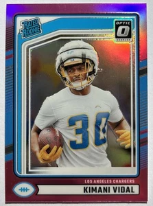 2024 Donruss Kimani Vidal Rated Rookie Pink Optic Chargers NFL  - Bild 1 von 2