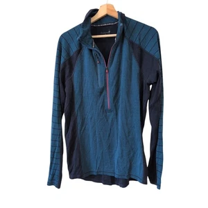 Smartwool Herren Merinowolle Half Zip Pullover Langarm Base Layer Größe Large - Bild 1 von 8