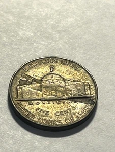 1945-P Jefferson/War Nickel/Billon/Errors #11802-2 - Picture 1 of 2