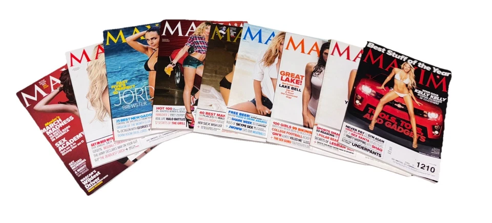 Maxim Men's 2011 Mar To Oct, Dec, 9 Total - Image 1 of 1