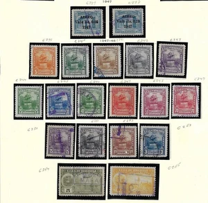 Venezuela: 1947; Scott C239-255, Satz Farbwechsel Bolivar Statue gebraucht, EBV264 - Bild 1 von 2