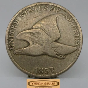 1857 Flying Eagle Cent - #C52339NQ - Picture 1 of 2