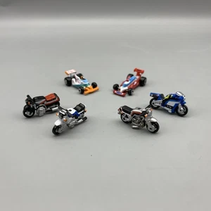 Vintage 1980s Galoob Micro Machines Race Cars Motorcycles Lot Formula 1 Bike Set - Picture 1 of 24