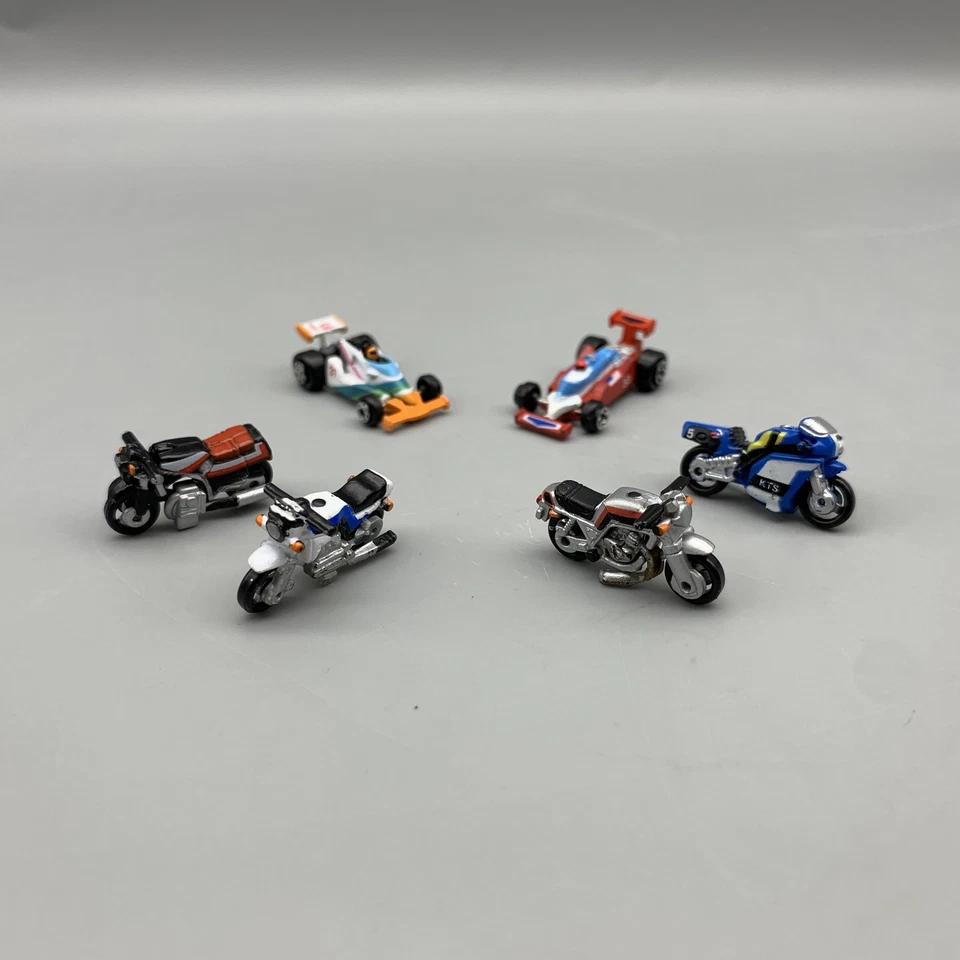 Vintage 1980s Galoob Micro Machines Race Cars Motorcycles Lot Formula 1 Bike Set - Image 1 of 4