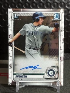 2020 Bowman Chrome 1st Austin Shenton Auto #CPA-ASH Mariners - Picture 1 of 6
