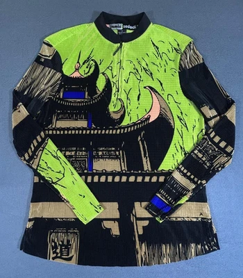 Blusa Camisa Blusa Jamie Sadock Top Para Mujer Talla PEQUEÑA Goif Verde Negra Manga Larga  Foto 1 de 4