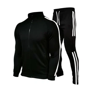 Männer Männer Sweat Trainingsanzug Reißverschluss bequeme Jogginghose Hose Sportbekleidung Fitnessstudio Outdoor neu - Bild 1 von 18