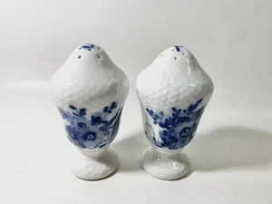 2x Royal Copenhagen Blue Flower 1276 1706 Salt & Pepper Shakers - Picture 1 of 8