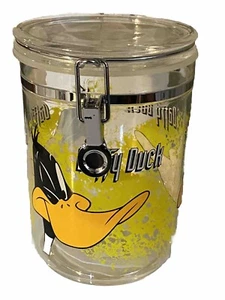 NEW Medium Looney Tunes Daffy Duck plastic Canister - Picture 1 of 6