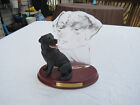Black Lab Trusted Chum Dog Figurine by The Bradford Exchange 2003