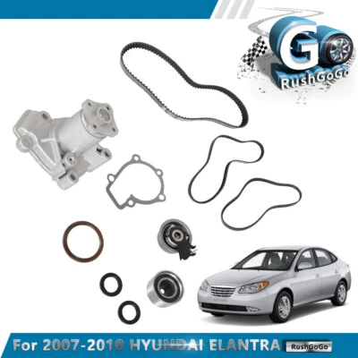 Timing Belt Kit V- Belt with Water Pump Fit For 2007 2008-2010 HYUNDAI ELANTRA - Image 1 of 4