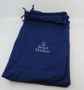 6x Royal Doulton Dust bag, drawstring. 14" x 10" - Picture 1 of 4