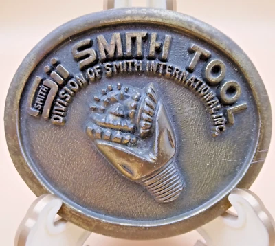 Vintage Belt Buckle Smith Tool Company Brass Division of Smith International - Image 1 of 3