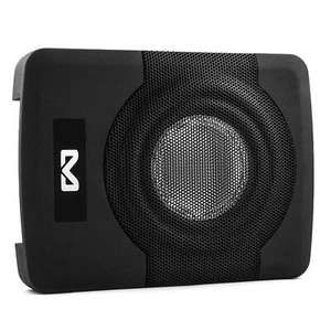 400W max. 20cm Untersitz Subwoofer + Verstärker 237x55x320mm Aktivwoofer - Bild 1 von 10