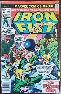 Iron Fist # 11 VG+ 4.5 (Marvel 1976) ~ The Wrecking Crew✨