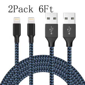 2 Pack 6Ft Fast USB Cable For Apple iPad Pro Air 2 mini 4 Charger Charging Cord - Picture 1 of 6