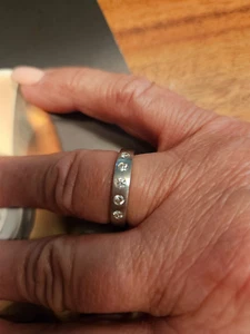Platin 950 mit 5 Brillanten - Bild 1 von 11