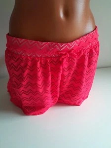 Bodyflirt Hotpants L 40 kurze Hose Spitze Shorts rosa rot Dehnbund Sommerhose - Bild 1 von 5
