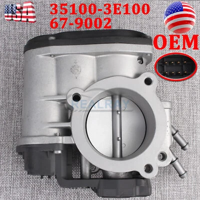 ⭐GENUÍNO ⭐Corpo do acelerador para 2006-10 Santa Fe Optima Rondo 2.7L fabricante de equipamento original 351003E100 - Imagem 1 de 4