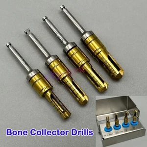 Zahnimplantat Knochensammler Bohrer selbstschleifende Knochenmahlzeit Bohrer SS Halter Kit - Bild 1 von 12