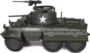 M8 Light Armored Car Olive Drab United States Army 1/43 Model Militaria Die Cast - Picture 1 of 5