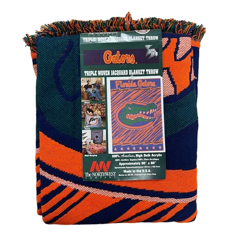 Florida Gators Triple Woven Jacquard Blanket Throw The Northwest Company New Cover