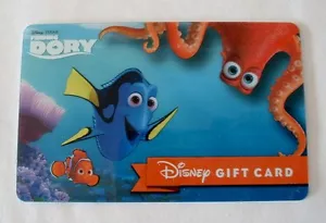 DISNEY PIXAR NUOVA USCITA TROVARE DORY NEMO CARTA REGALO DISNEYLAND ZERO BALANCE - Foto 1 di 1