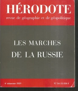 Revue Herodote n°54. Les marches de la Russie. MB11 - Imagen 1 de 2