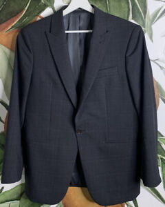 John Varvatos Size 38 S Wool Sportscoat Blazer Jacket Charcoal Gray