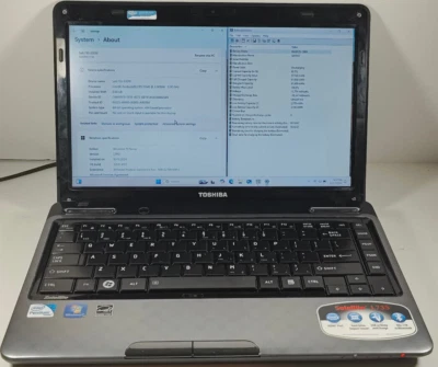 Toshiba Satellite L735-S3210 Pentium B940 8GB RAM 256GB SSD 13.3" Windows 11 Foto 1 de 4