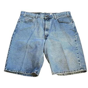 Pantalones Cortos De Colección Levis 505 Para Hombres Azul Jean Naranja Pestaña Etiqueta EE. UU. 38" Calce Relajado - Imagen 1 de 7