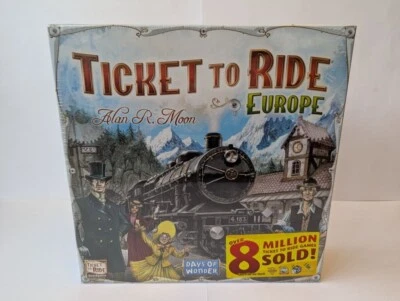 Ticket To Ride Europe Alan R. Moon Board Game Brand New & Sealed - Image 1 of 4