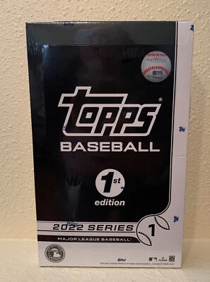 2022 Topps Series 1 Baseball 1st Edition Online Exclusive Sealed Hobby Box - Image 1 of 2