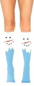 Damen Weihnachten Urlaub Freizeit Kniehohe Socken - Bild 1 von 1