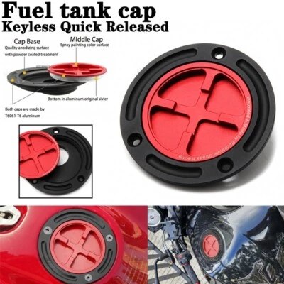 Cubierta de tapa de tanque de gasolina de apertura rápida para 1198 1198S 1198R Foto 1 de 4