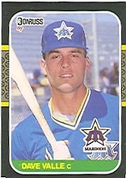 1987 Donruss #610 Dave Valle RC ** - NM - Image 1 of 2