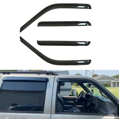 4 viseras de ventana para C10 C/K doble cabina/suburbano/Tahoe/Yukon/Escalade Foto 1 de 4