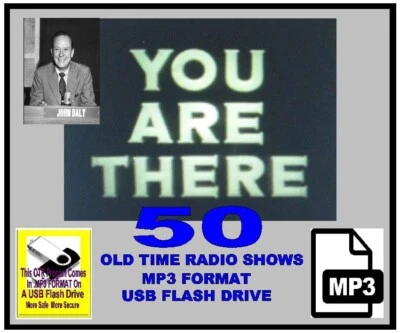 YOU ARE THERE ! 50 Choice Oldtime Radio Shows MP3 OTR On USB Flash Drive - Image 1 of 4