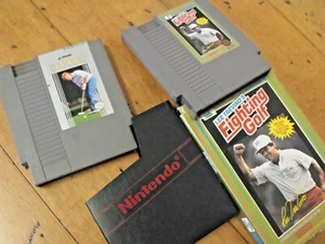 LEE TREVINO'S FIGHTING GOLF & JACK NICKLAUS GOLF GAMES NINTENDO NES TESTED L@@K - Picture 1 of 8