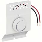 Cadet BTF1W Single Pole, 22Amp,Line Voltage WH Baseboard Thermostat - WE EXPORT