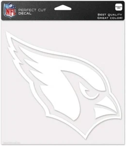 NFL Arizona Cardinals Wincraft 8"x 8" Clear Perfect Cut Peel Decal NEW! - Picture 1 of 1