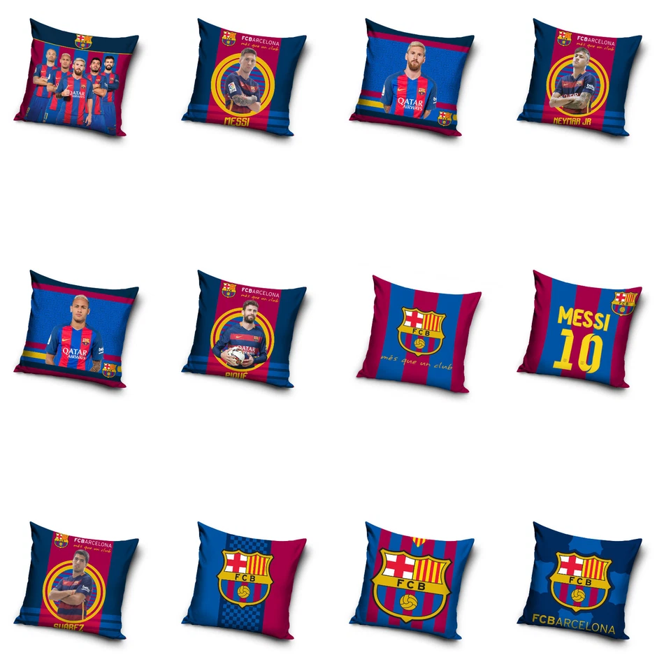 FC Barcelona Kissenbezug Kissenhülle Pillowcase 40x40 cm