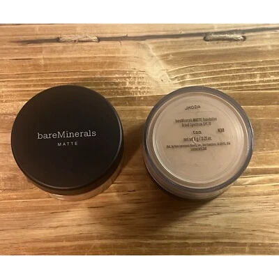 bareMinerals Tan Matte N30 6g/.21oz SPF 15 Mineral Powder Foundation~ New/Sealed - Image 1 of 4