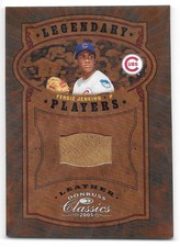 Fergie Jenkins legendary players leather relic 9/25  donruss 2005 classic 