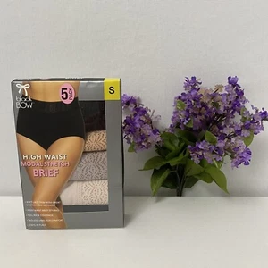 Black Bow 5-Pack Women's High Waist Brief with Lace, Choose size&color, NWT - Picture 1 of 10