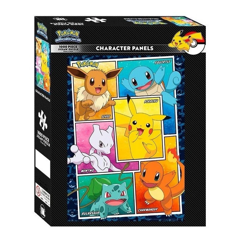 Pokemon Character Panels Jigsaw Puzzle 1000pc Small Poster Image Included - image 1 of 1