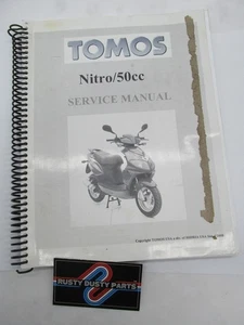 Tomos Nitro 50CC Scooter Moped Service Manual Book - Picture 1 of 4