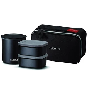 Fiambrera Asber Acero Inoxidable Aislamiento Térmico "Lantas TW" Negra HLB-T820N - Imagen 1 de 5