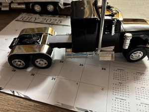 1/32 NEW RAY NEW CUSTOM  BLACK PETE 379 SEMI TRACTOR, NO PACKAGING # B 671 - Picture 1 of 4